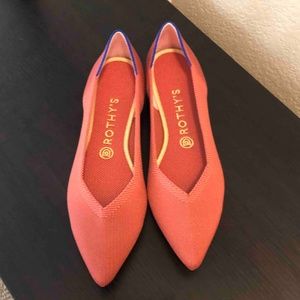 Rothy's Retired Copper Size 10 Mint Point Flats